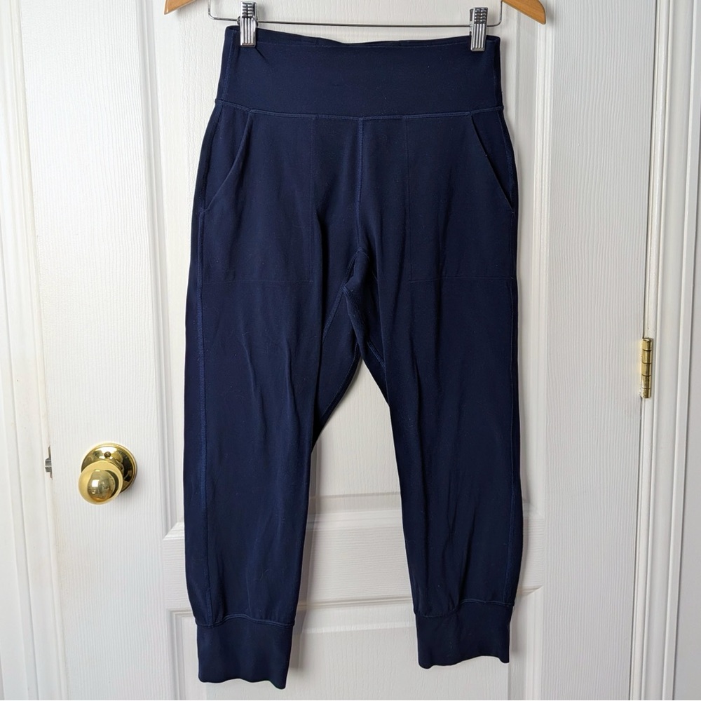 Lululemon Align High-Rise Jogger Crop 23" True Navy Nulu Pants Size 6 #176 - Picture 3 of 7
